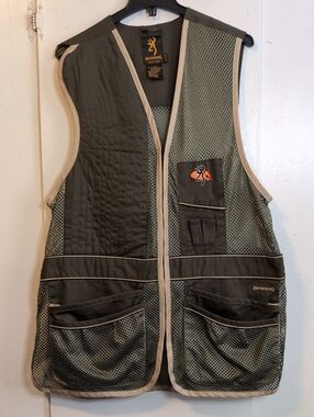 Browning Deluxe Mesh Skeet Shooting Vest 'Sage' mens XXL